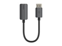 Belkin - Adaptateur vidéo - DisplayPort mâle pour HDMI femelle - 22.05 cm - noir - actif AVC011BTSGY-BL