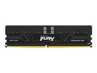 Kingston FURY Renegade Pro - DDR5 - kit - 128 Go: 4 x 32 Go - DIMM 288 broches - 6400 MHz / PC5-51200 - CL32 - 1.4 V - mémoire enregistré - on-die ECC - noir KF564R32RBK4-128