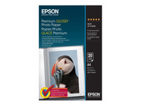 Epson Premium - Brillant - A4 (210 x 297 mm) - 255 g/m² - 20 feuille(s) papier photo - pour EcoTank ET-2650, 2750, 2751, 2756, 2850, 2851, 2856, 4750, 4850 C13S041287