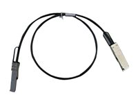 Cisco 40GBASE-CR4 Passive Copper Cable - Câble à attache directe - QSFP+ pour QSFP+ - 1 m - twinaxial - brun clair - pour Catalyst 3016; Nexus 3016, 3064-E, 3064PQ, 3064-X QSFP-H40G-CU1M=