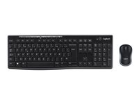 Logitech MK270 Wireless Combo - Ensemble clavier et souris - sans fil - 2.4 GHz - Français 920-004510