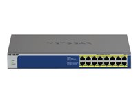 NETGEAR GS516PP - Commutateur - non géré - 16 x 10/100/1000 (PoE+) - de bureau, Montable sur rack - PoE+ (260 W) GS516PP-100EUS