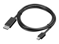 Lenovo - Câble DisplayPort - Mini DisplayPort (M) pour DisplayPort (M) - 2 m - pour ThinkCentre M75t Gen 2; ThinkPad P51; ThinkStation P330 Gen 2; P34X; P350; P520; P620 0B47091