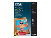 Epson - Brillant - A3 Plus (329 x 483 mm) - 200 g/m² - 20 feuille(s) papier photo - pour Expression Photo HD XP-15000; SureColor P706, SC-P405; WorkForce WF-7720, 7725, 7840, 7845 C13S042535
