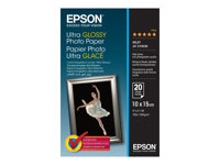 Epson Ultra Glossy Photo Paper - Brillant - 100 x 150 mm 20 feuille(s) papier photo - pour EcoTank ET-1810, 2810, 2811, 2814, 2815, 2820, 2825, 2826, 2850, 2851, 2856, 4800, 4850 C13S041926