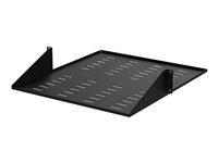 StarTech.com 2U Vented 19" 2-Post Network Rack Cabinet Shelf, 20in Deep Center Mount Cantilever Tray Rackmount Shelf for AV/Data Equipment Enclosure with Cage Nuts & Screws 75lb Capacity - 2U Fixed Rack Shelf (CABSHF2POSTV2) - Étagère pour rack - noir - 2U - 19" - pour P/N: 2POSTRACK42 CABSHF2POSTV2