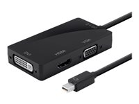 DLH DY-TU3574 - Adaptateur vidéo - Mini DisplayPort mâle pour HD-15 (VGA), DVI-I, HDMI femelle - 17 cm DY-TU3574