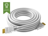 VISION Techconnect - Câble HDMI avec Ethernet - HDMI mâle pour HDMI mâle - 0.5 m - blanc - support 4K TC 0.5MHDMI